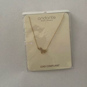 Andante Brass Jewerly: Horse Necklace